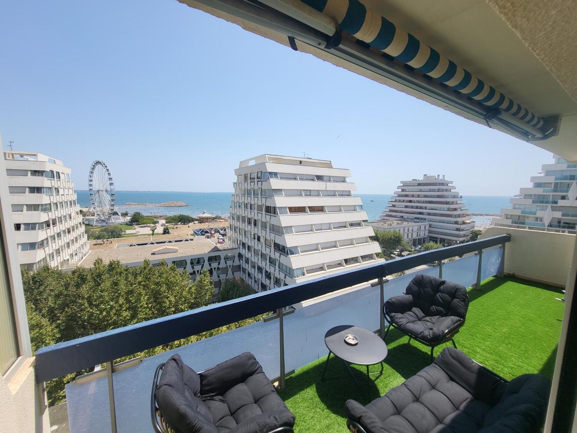 Appartement Lumineux Avec Vue Sur Mer A 50 M De La Plage Et Du Centre La Grande-Motte Exterior foto
