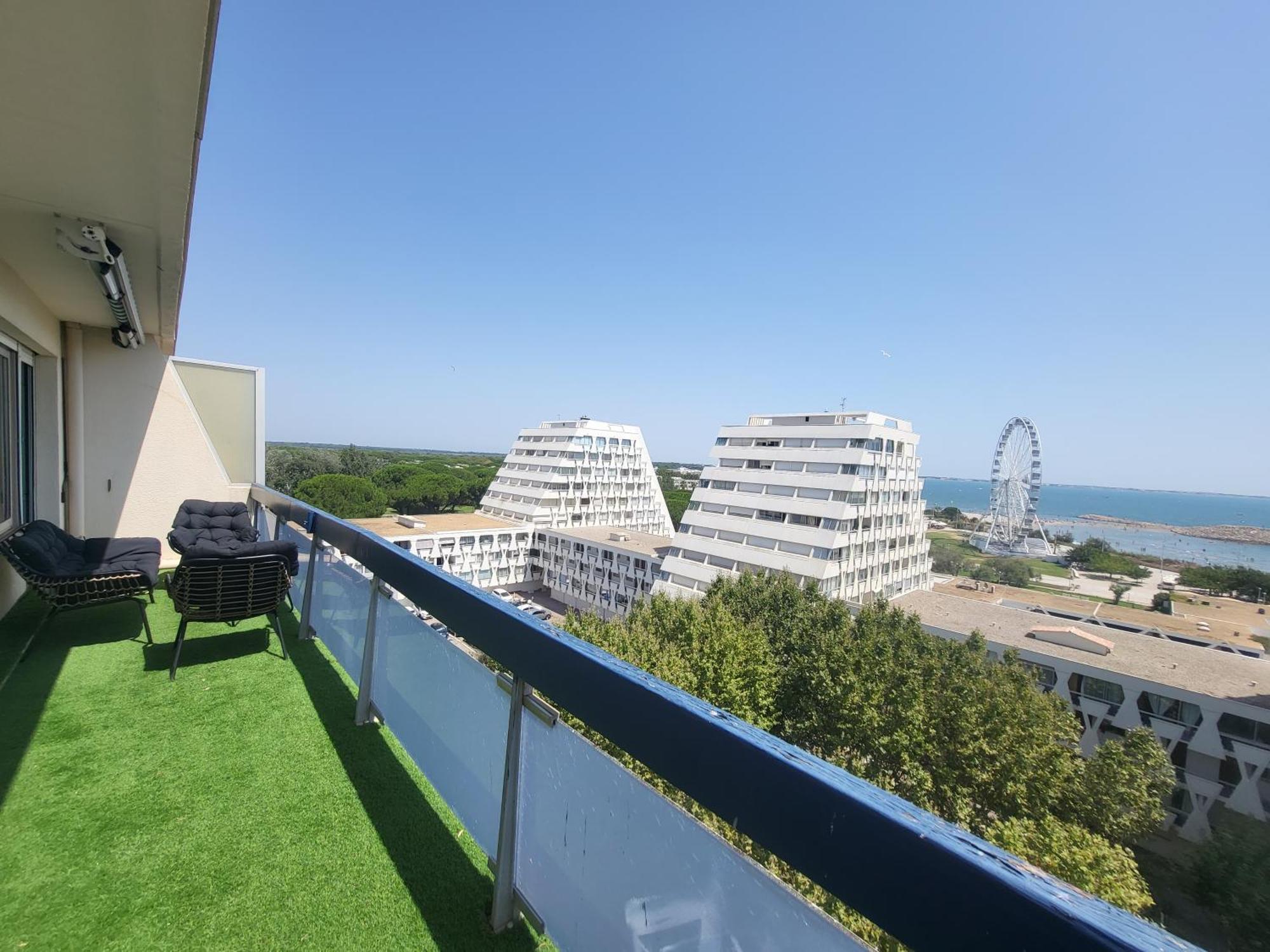 Appartement Lumineux Avec Vue Sur Mer A 50 M De La Plage Et Du Centre La Grande-Motte Exterior foto